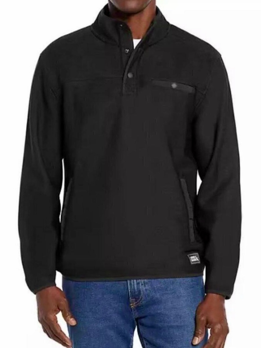 Eddie Bauer Men’s Dark Gray Fleece Pullover Jacket Size Medium